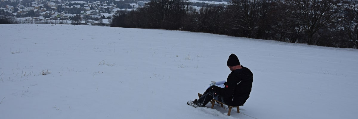 Pausa técnica en la nieve
